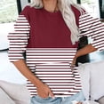 thumbnail image 1 of Wancir Women's Casual Long Sleeve Color Block Tops Crewneck Sweatshirts Cute Loose Fit Pullover, 1 of 6