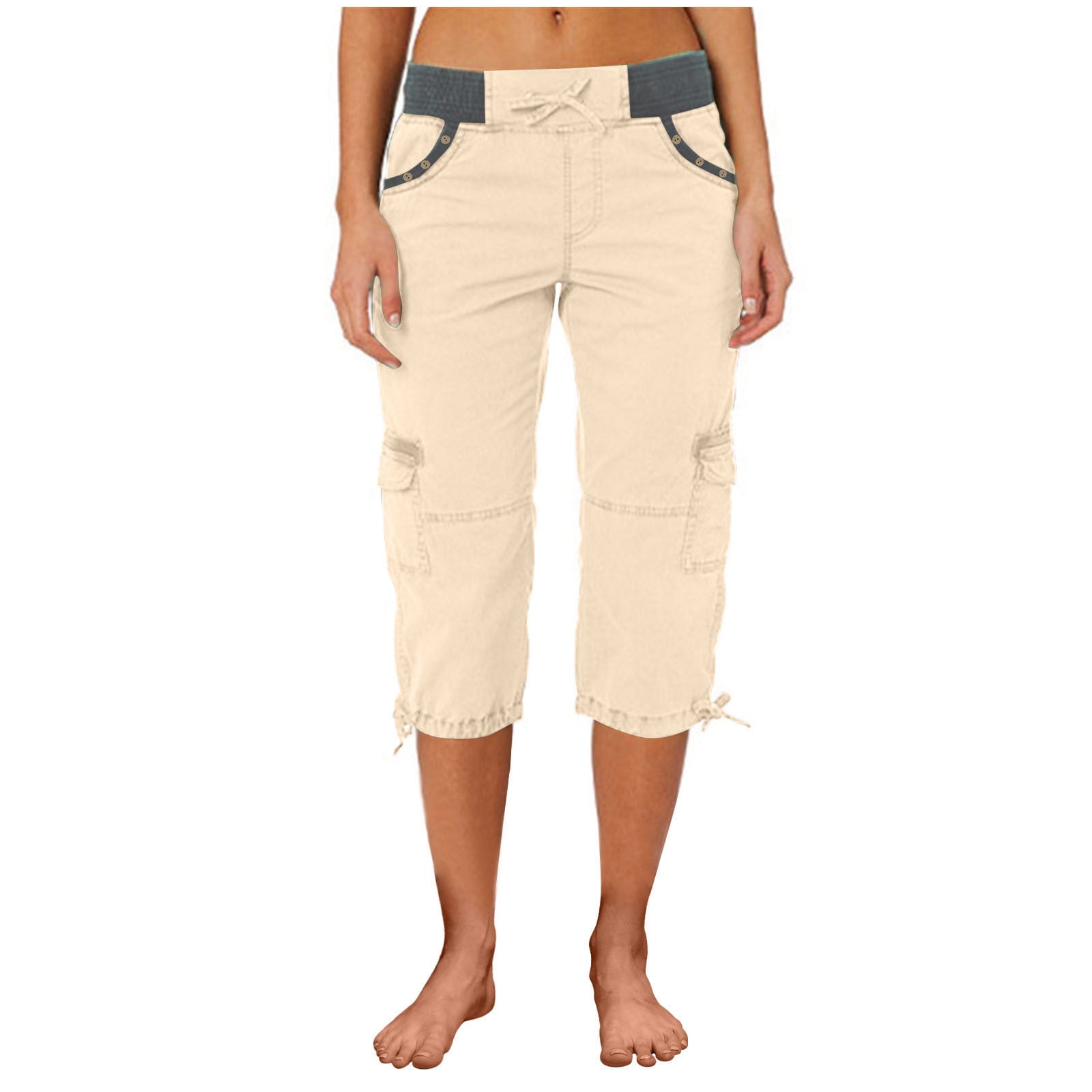 Time and Tru Women's Mid Rise Straight Utility Pants, 27