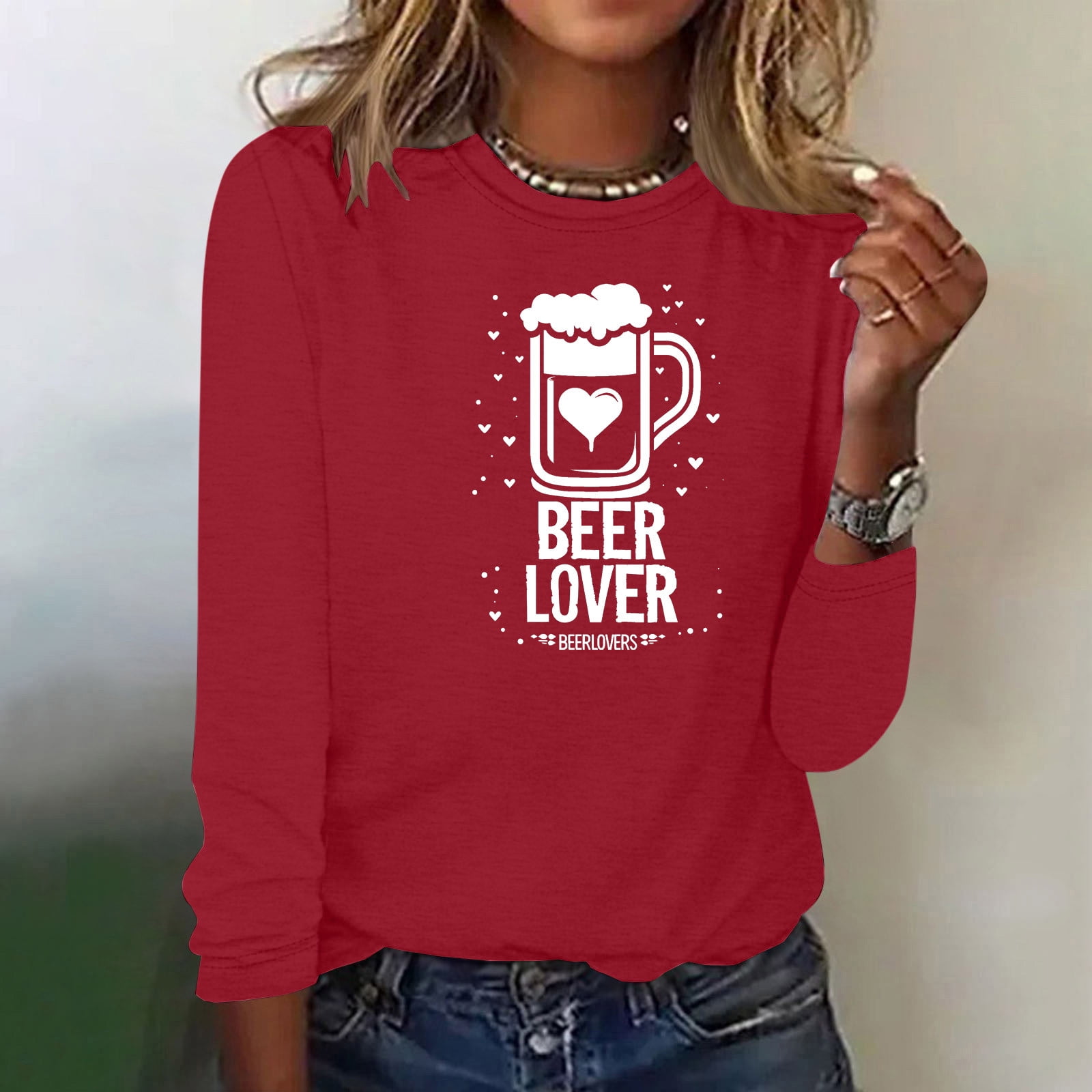 amasding Women's Floral Boho Tunic Tops Casual Long Sleeve Loose Beach