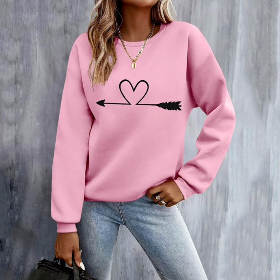 Wancir Women's Graphic Print Sweatshirt Long Sleeve Cute Los Angeles Crewneck Oversized Tops for Teen Girl 2024