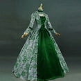 thumbnail image 1 of Wancir Women's High Low Victorian Dress Puff Sleeve Off Shoulder Ruffle Medieval Costume for Women Renaissance Dress, 1 of 3