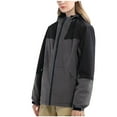 thumbnail image 1 of Wancir Women's Waterproof Winter Snow Coat Windproof Ski Jacket Hooded Snowboarding Jackets, 1 of 4