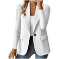 thumbnail image 1 of Wancir Women's Work Office Blazer Stretch Lapel Collar Long Sleeve Jacket Suit Blazer S-4XL, 1 of 6