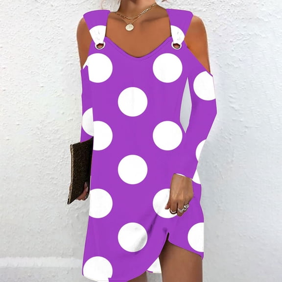 Wancir Womens Casual T Shirt Dresses 2024 Summer Cold Shoulder long Sleeve Maxi Dress Boho Floral Print V Neck Sundresses