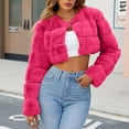 thumbnail image 1 of Wancir Womens Fuax Fur Coat Winter Warm Fluffy Faux Fur Parka Jacket Thick Plus Size Outerwear Overcoat, 1 of 7