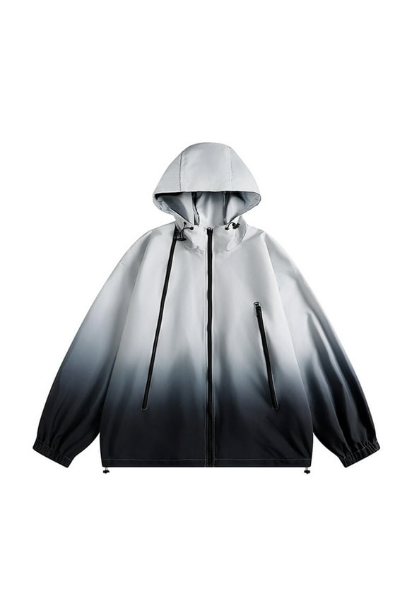 Wancir Womens Solid Color Hooded Jacket With Belt Thin Casual Loose Long Sleeved Hooded Leather Jacket Tops