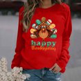 thumbnail image 1 of Wancir Womens Thanksgiving Shirt Leopard Pumpkin Printed Cute Graphic Tee Thankful Grateful Blessed T-Shirts Fall Top, 1 of 1