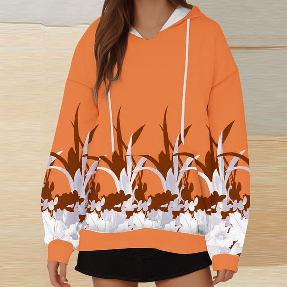 Wancir Womens Tops Casual Shirts Long Sleeve Hoodie Pullover Blouses Loose Fitting Tees Fashion Clothing Sweatshirts