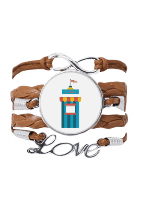 amazing funny park ticketing illustration bracelet love chain ornament wristband