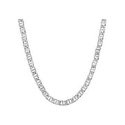 Men's Stainless Steel Flat Mariner 24" Chain - Brilliance Fine Jewelry
