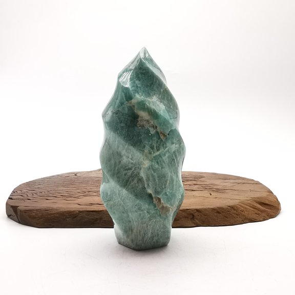 amazonite Flame Natural Healing Crystal Reiki home decoration 0.679kg