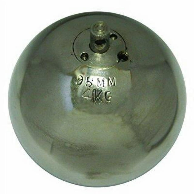 amber athletic gear stainless steel shotput, 4 kg/95 mm