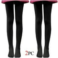 thumbnail image 1 of ameIAEA 2 Pairs Women's Solid Color Soft Opaque Pantyhose Footed Tights Dance Yoga Leggings, 1 of 7