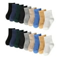 thumbnail image 1 of ameIAEA 20 Pairs Toddler Cotton Socks Newborn Infant Baby Boys Girls Soft Crew Ankle Socks, 1 of 6