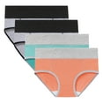 thumbnail image 1 of ameIAEA 4 Pack Period Underwear for Women High Waisted Panties Full Coverage Breathable Briefs, 1 of 7