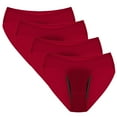 thumbnail image 1 of ameIAEA 4 Pack Women Underwear Full Coverage Period Panties Leakproof Breathable Ladies Briefs, 1 of 7
