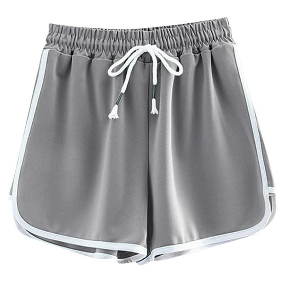 ameIAEA Athletic Shorts for Women Elastic Waist Workout Running Shorts Summer Drawstring Shorts