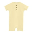 thumbnail image 1 of ameIAEA Baby Boys Girls Clothes Newborn Short Sleeve Button Jumpsuit Romper Toddler Clothes, 1 of 5
