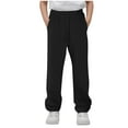 thumbnail image 1 of ameIAEA Baggy Sweatpants for Boys Straight Leg Pants Girls Drawstring Elastic Waist Trousers with Pockets, 1 of 6