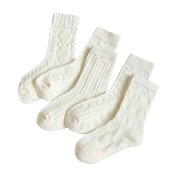 ameIAEA Boys Girls Cotton Socks Kids Toddler School Uniform Socks Newborn Infant Socks 5 Pairs