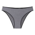 thumbnail image 1 of ameIAEA Cotton Bikini Underwear Women Stripe Breathable Briefs No Show Low Waisted Ladies Panties, 1 of 2