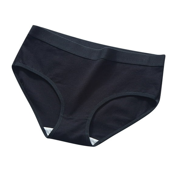 ameIAEA Cotton No Show Underwear Women Mid Rise Comfort Briefs Breathable Full Coverage Panties