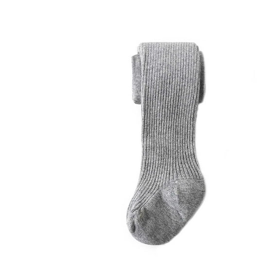 ameIAEA Girl Tights Toddler Knit Leggings Stockings Pantyhose Kids Soft Solid Color Footed Tight