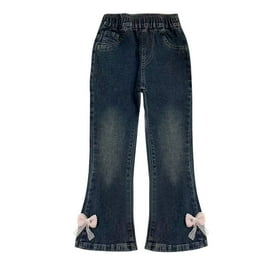 【WONDER WONDER】Hedy Black Blue Long Wide Denim Pants Wonder Nation Boys Cargo Denim Jogger Pants, Sizes 4-18