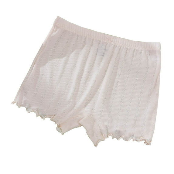 ameIAEA Girls' Boy Shorts Underwear Solid Color Soft Breathable Briefs Kids Boxer Briefs Panties