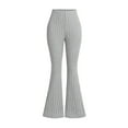 thumbnail image 1 of ameIAEA Girls Knitted Flared Pants Kids Elastic Waisted Solid Color Trendy Trousers 8-13 Years, 1 of 4