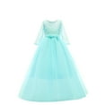 thumbnail image 1 of ameIAEA Girls Party Dress Long Sleeve Tulle Dresses Kids Birthday Formal Wedding Princess Dresses, 1 of 2