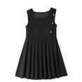 thumbnail image 1 of ameIAEA Girls School Uniform Sleeveless Pleated Dress Summer Spring Casual A-Line Tank Dresses, 1 of 3