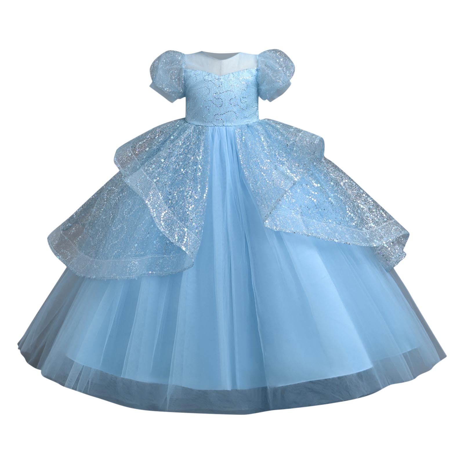Cute Girl Birthday Dress Girl Sequin Party Princess Dress main image 0