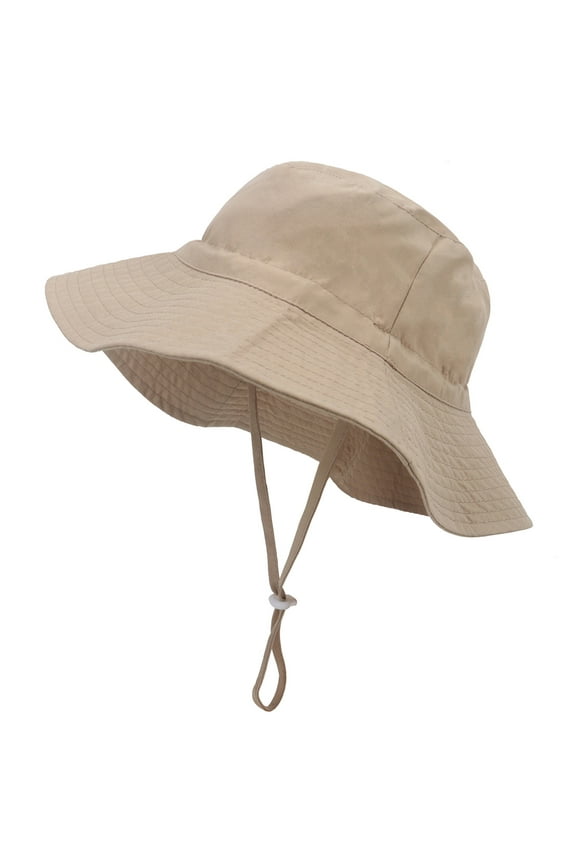 Kids Wide Brim Sun Hat for Toddler Boys Girls Adjustable Fisherman Hats Breathable Bucket Hat