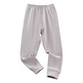 thumbnail image 1 of ameIAEA Kids Winter Pants Elastic Waisted Solid Color Warm Pants for Boys Girls 3-14 Years, 1 of 6