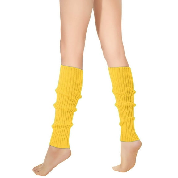 ameIAEA Leg Warmers for Women Warm Long Boot Socks Winter Knit Leg Sleeve Party Yoga Dance Socks