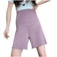 thumbnail image 1 of ameIAEA Maternity Shorts for Women Over The Belly Pregnancy Shorts Under Dress High Waisted Shorts, 1 of 6