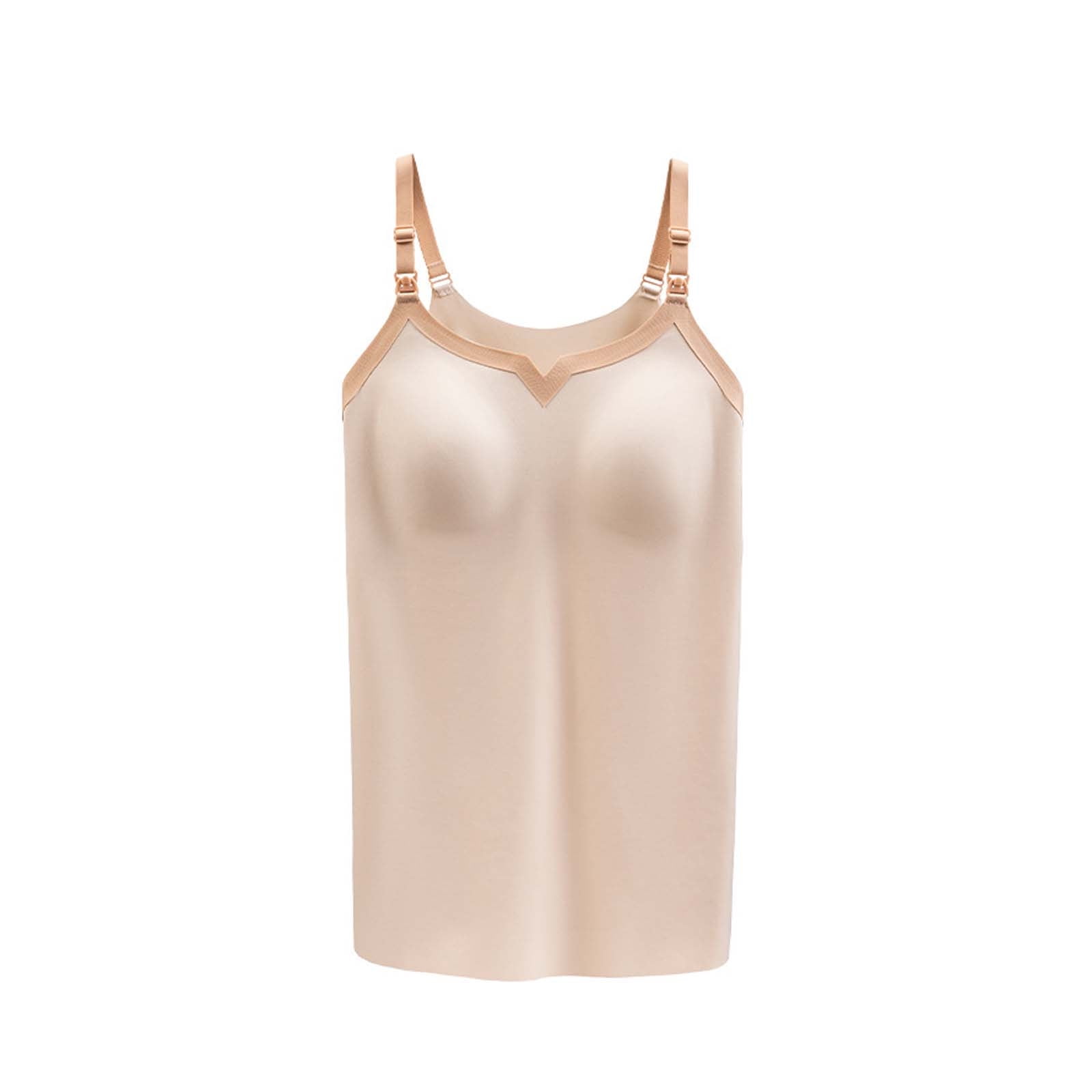 3 Pack Womens Nursing Tank Tops Built In Bra For Breastfeeding