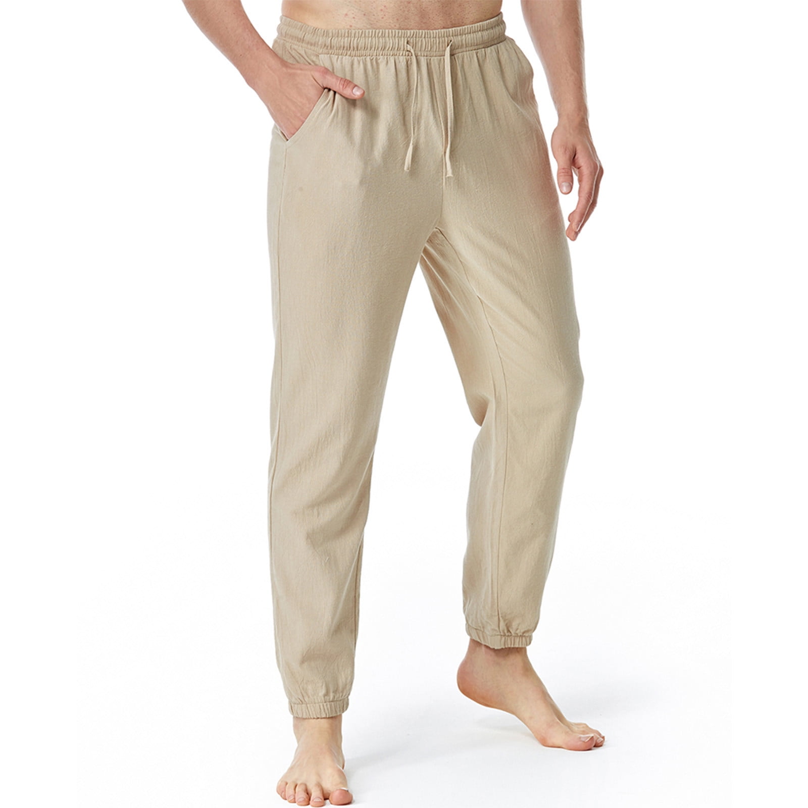 Elastic Waist Joggers with Pockets main image 1