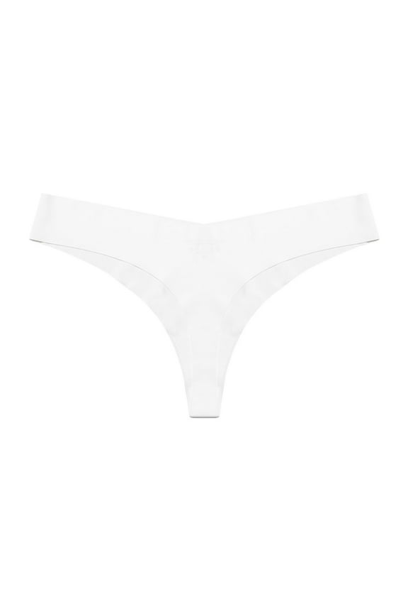 Seamless G String Thongs for Women Invisible V Waisted Stretch Panties No Show Breathable Comfy Underwear