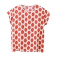 thumbnail image 1 of ameIAEA Short Sleeve Summer Tee Shirts for Women Round Neck Basic Tops Soft Pajama Shirt 2024, 1 of 3