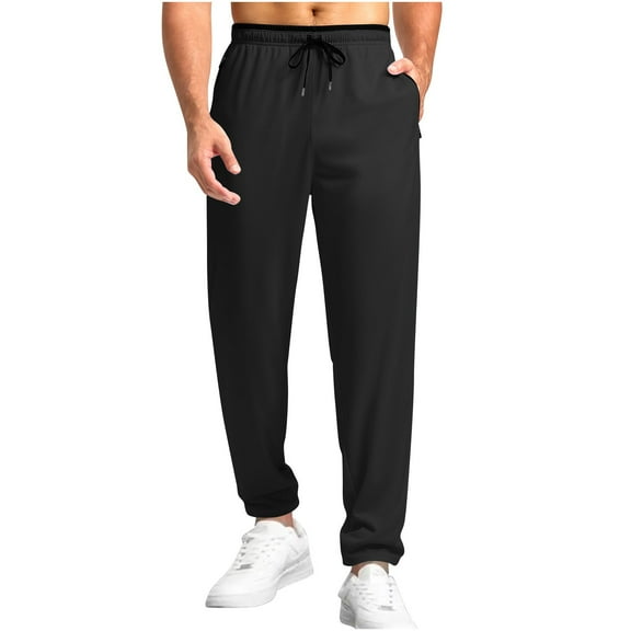 ameIAEA Sweatpants for Men Casual Drawstring Jogger Pants Elastic Waist Workout Sports Trosuers