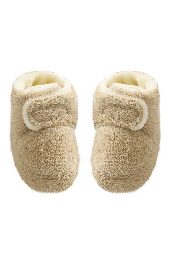 Toddler Baby Booties Infant Boys Girls Cozy Fleece Slippers Socks Walking Warm Shoes