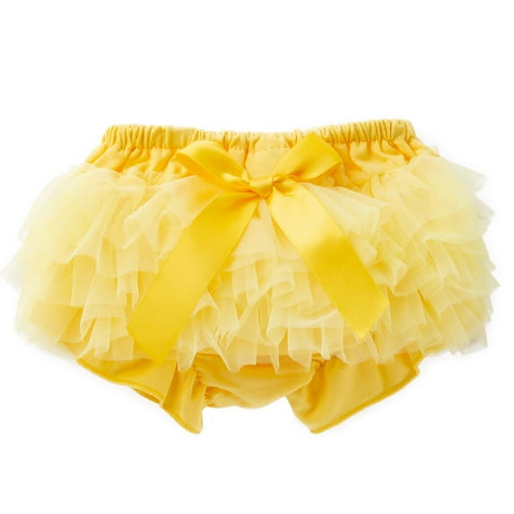 ameIAEA Toddler Baby Girl Shorts Summer Bowknot Tulle Ruffle Shorts Newborn Casual Elastic Waist Bottoms