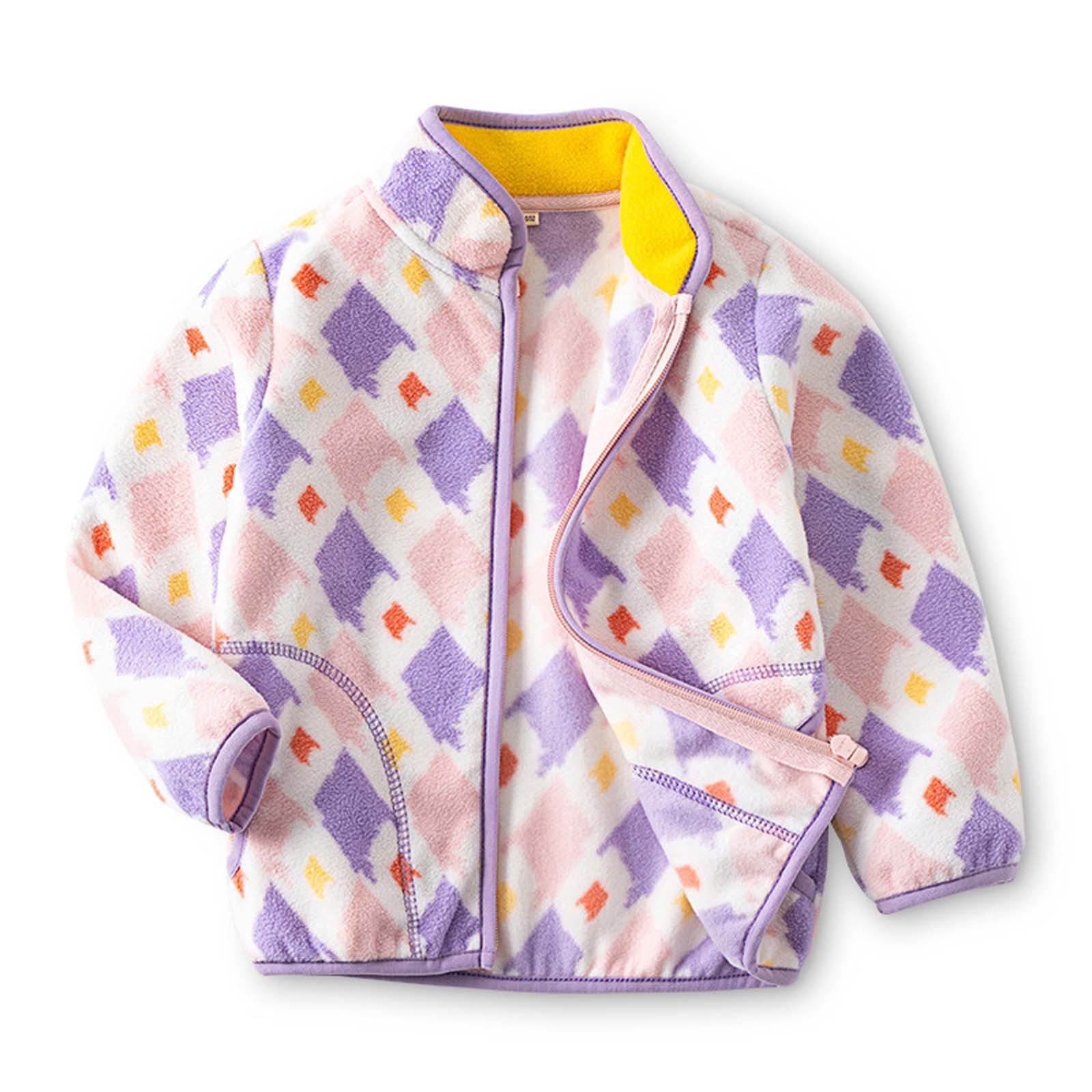 ameIAEA Toddler Boys Fleece Zip Up Jacket Kids Long Sleeve Warm Coat