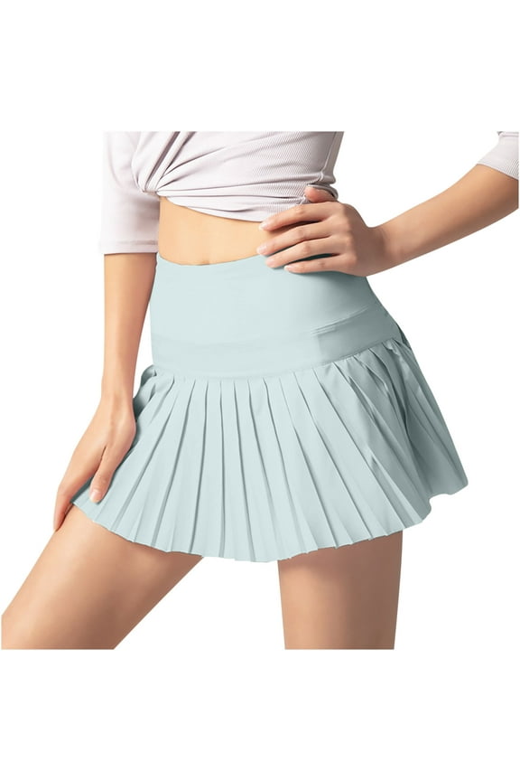 Women High Waisted Tennis Skirt Pleated A-Line Workout Sports Running Athletic Golf Skorts