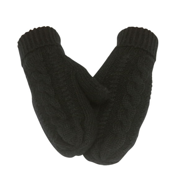 ameIAEA Women Mittens Winter Fleece Lined Thick Knitted Gloves Warm Cold Weather Mittens Gifts