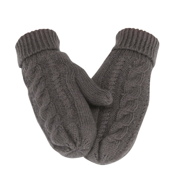 ameIAEA Women Mittens Winter Fleece Lined Thick Knitted Gloves Warm Cold Weather Mittens Gifts