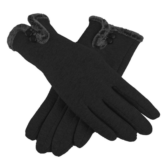ameIAEA Women Winter Fleece Lined Gloves Cold Weather Outdoor Touchscreen Warm Gloves for Driving Cycling