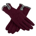 thumbnail image 1 of ameIAEA Women Winter Fleece Lined Gloves Cold Weather Outdoor Touchscreen Warm Gloves for Driving Cycling, 1 of 4